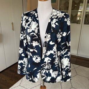 Like-new Helene Berman Camo Print One-Button Swing Jacket EUC